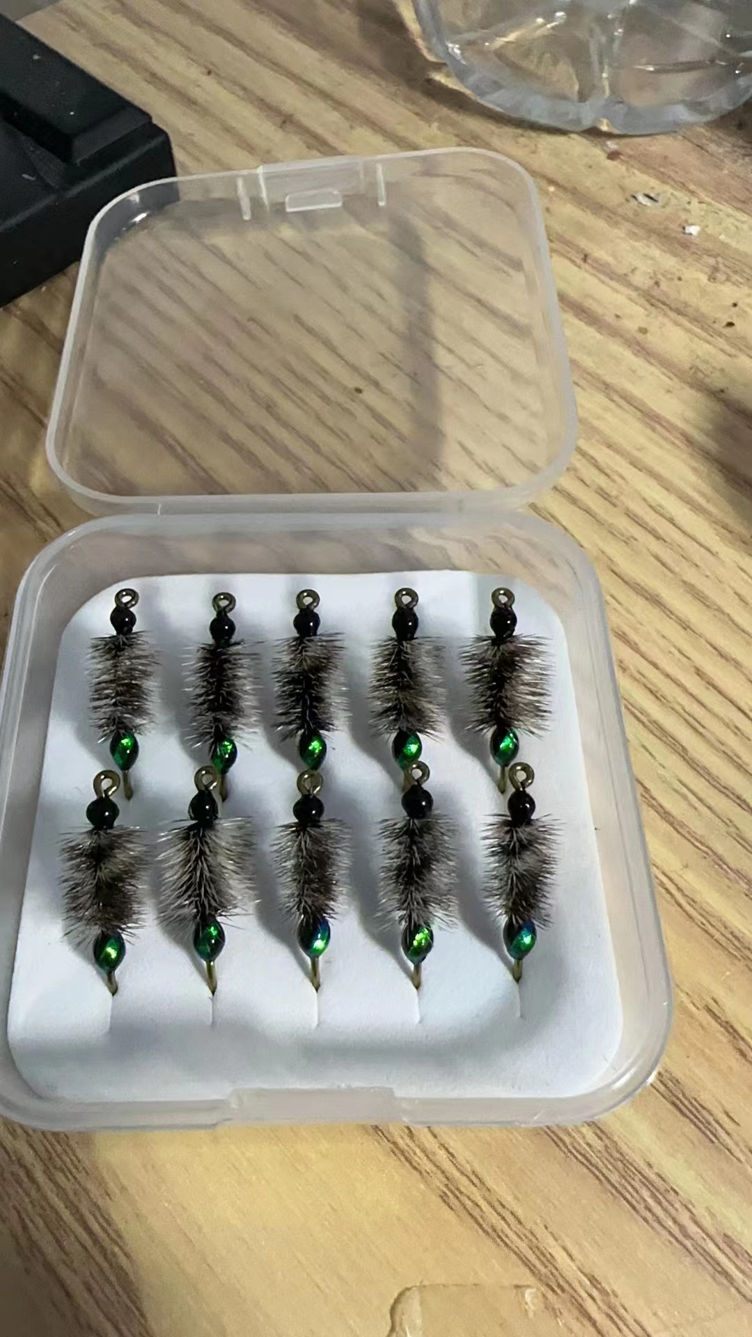 猎溪路亚毛毛虫飞蝇钩摇蚊飞蝇钩新款摇蚊正品若虫钩格里菲斯