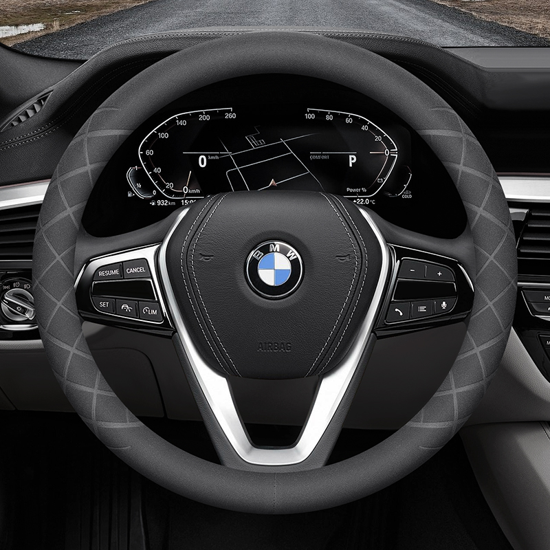 【翻毛皮】专车专用方向盘套汽车把套四季适用超薄耐磨无味