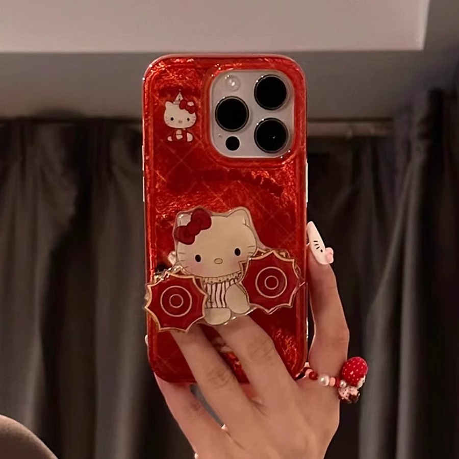 东北秧歌二人转转KT支架适用苹果16手机壳新款华为vivo小米15OPPO