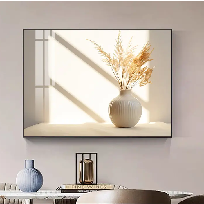 奶油风电表箱装饰画免打孔现代简约配电箱电闸箱遮挡挂画