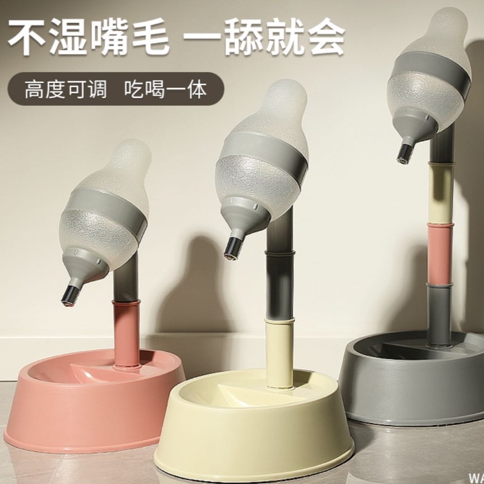 狗狗喝水器不湿嘴挂式可调节悬挂饮水机喂水水壶食碗泰迪宠物用品