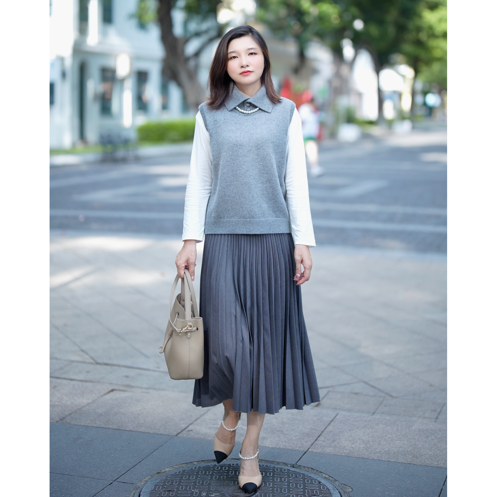 大丽高定女装艺术家秋季时尚百褶半身裙DLQZ0185
