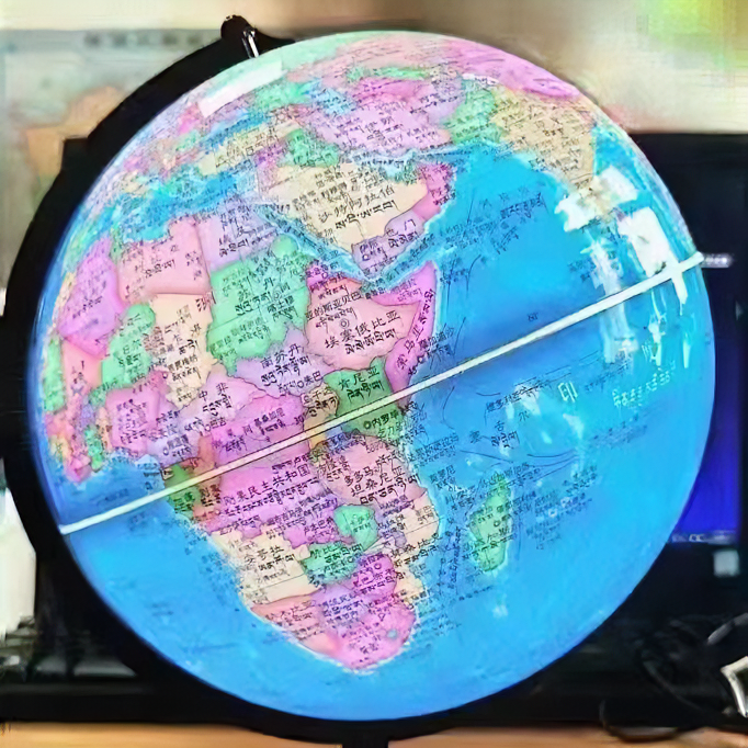 汉藏双语政区地球仪：灯光型炫影黑架（20cm)儿童节公司