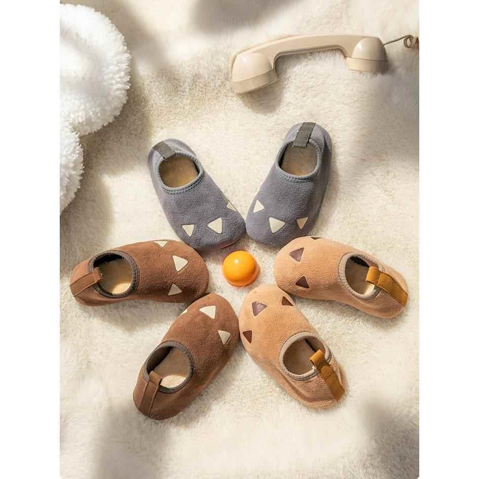 宝宝地板鞋儿童春秋冬室内防滑软底加绒学步防凉袜子厚婴幼儿鞋套