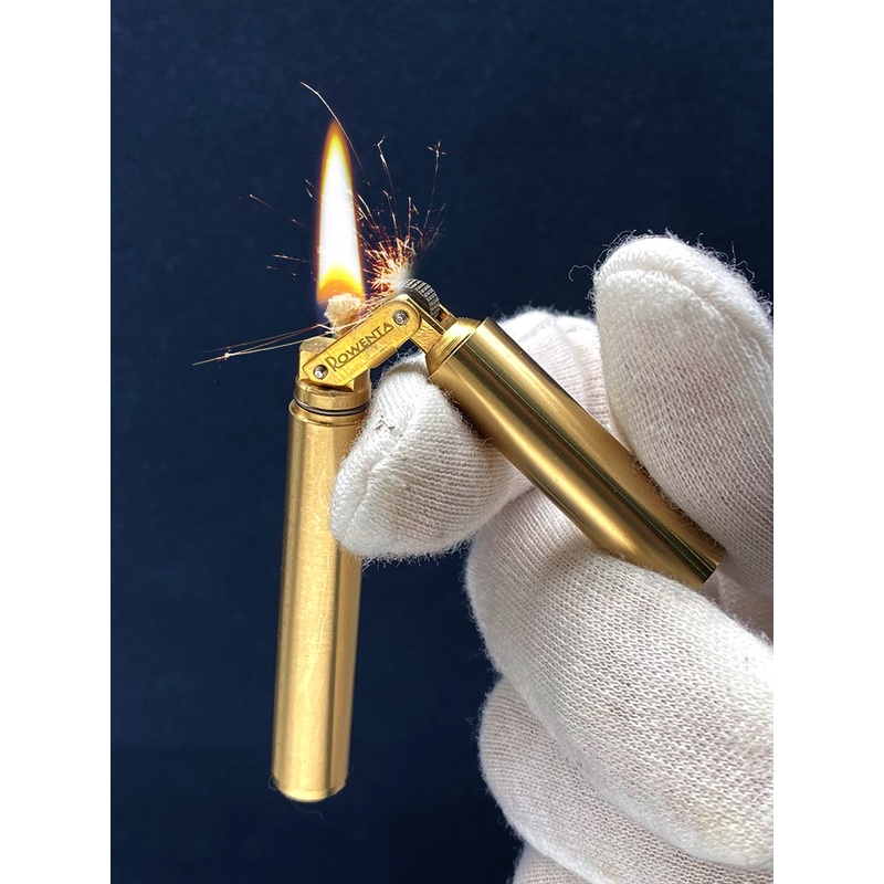 双节棍煤油打火机老式纯铜创意细盘龙棍