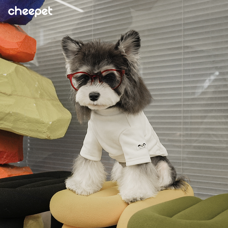 cheepet/趣派秋冬字母印花基础内搭比熊马尔济斯小狗狗宠物衣服