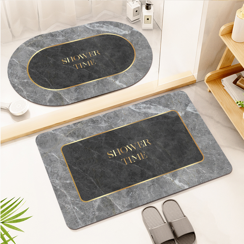 梦动【花岗石硅藻泥】浴室厨房卫生间防滑吸水地垫简约轻奢百搭