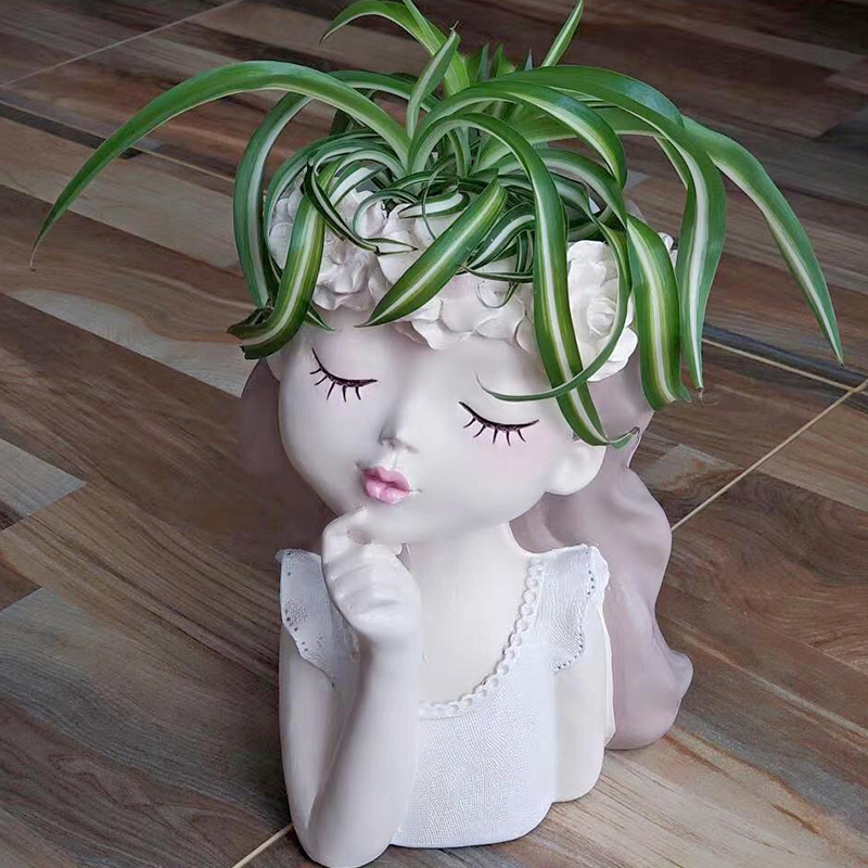 古典创意仙女花盆美女多肉老桩大号拼盘家居摆放果盘装饰绿植盆栽