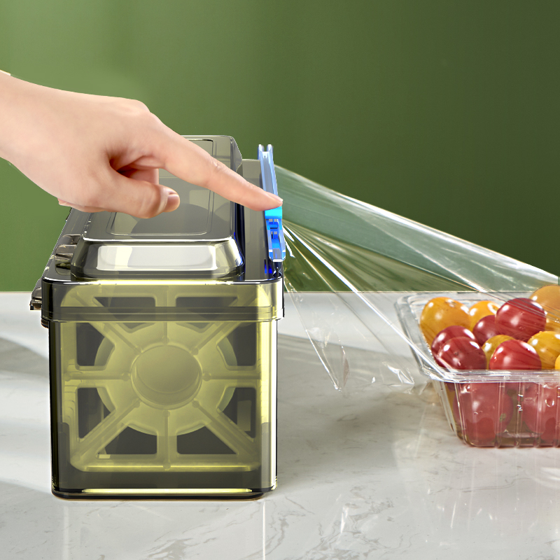 靓涤保鲜膜切割器厨房家用大卷经济装食品保鲜专用pe食品级耐高温