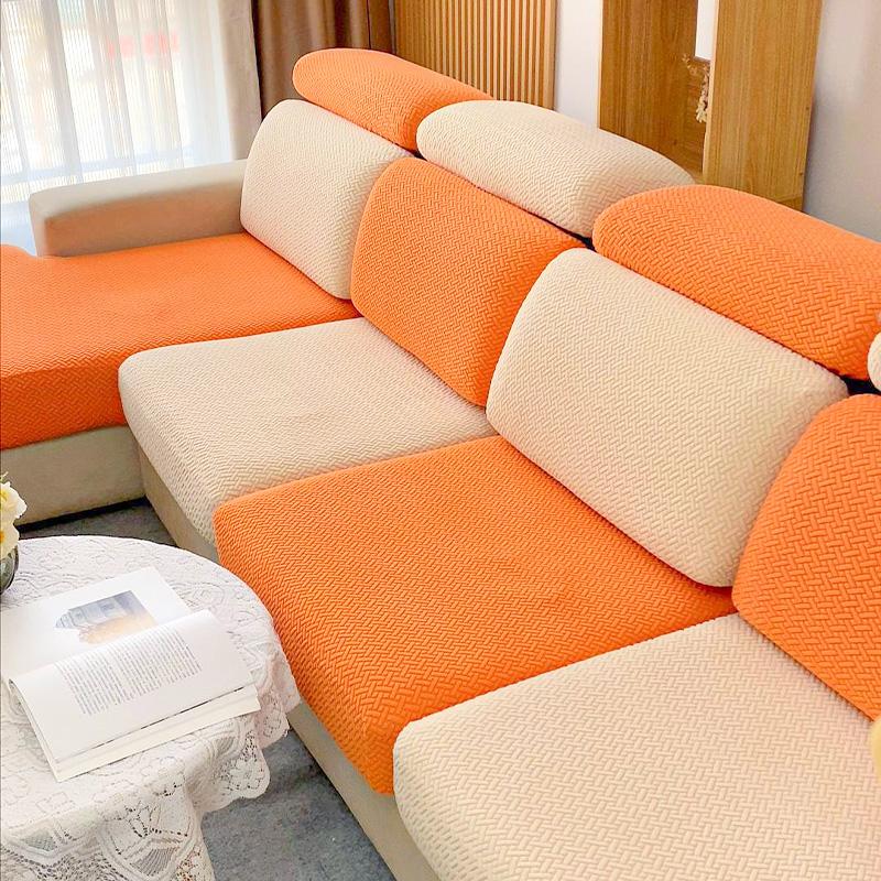 摇粒绒弹力沙发套简约现代全包沙发笠四季通用坐垫盖巾罩笠靠背套