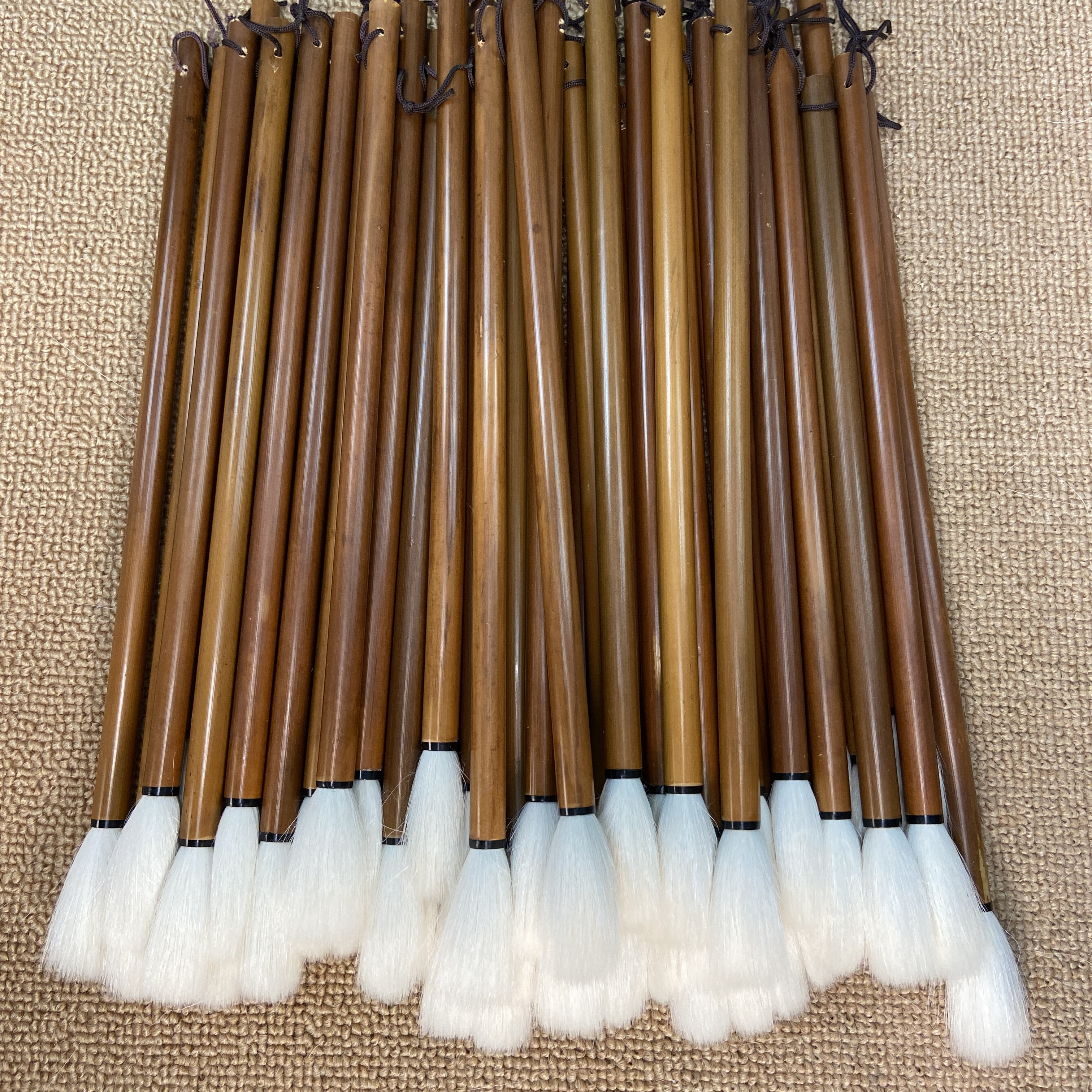 【泓辰笔庄】大映竹 2支出峰4.0口径0.95出锋纯羊毫细嫩光锋烤红竹