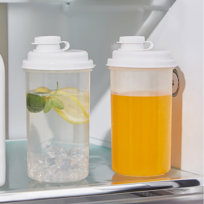大容量可微波冷冻冷萃杯 密封冰箱茶水杯 果茶果汁随手杯 透明