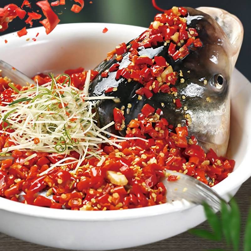 好余轩锁鲜剁椒鱼头400克（含料包）x3袋装顺丰包邮