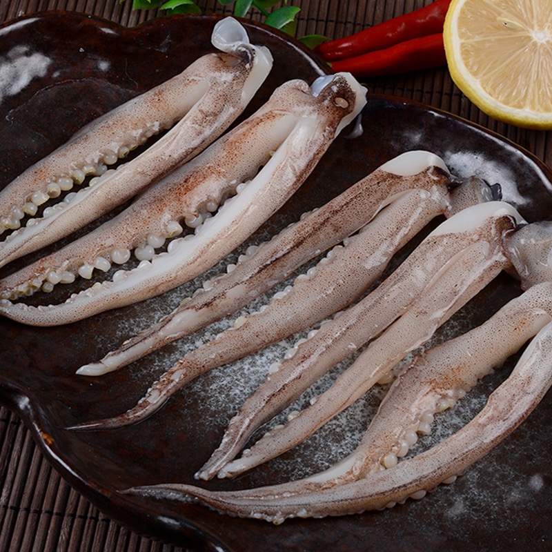 ..新鲜脆口小鱿鱼须500g/包 到手七包 速冻海鲜烧烤火锅食材