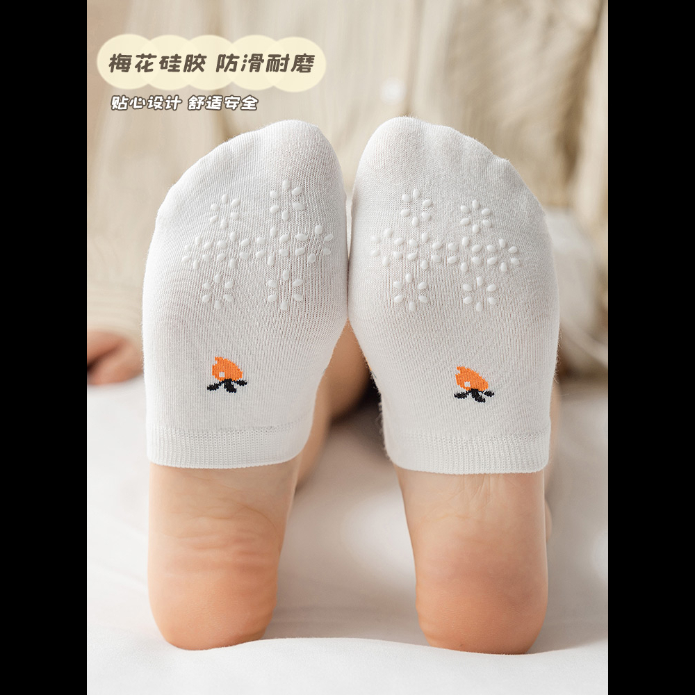 半拖袜子女夏款薄款半掌袜纯棉隐形防滑半脚半截前脚掌袜船袜女士