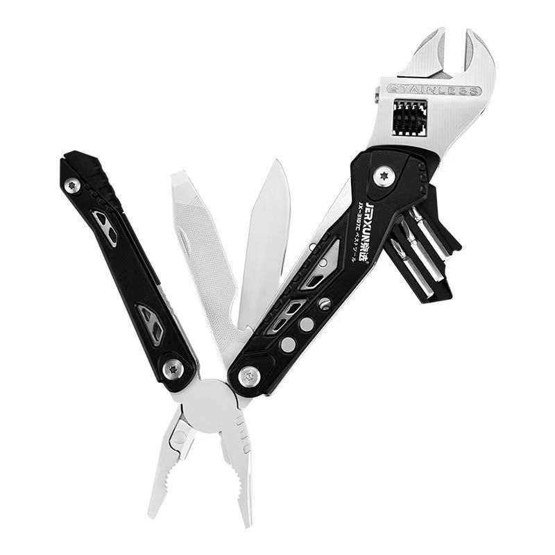 多功能活扳手户外工具组合钳子折叠车载多用维修开口扳手3107C