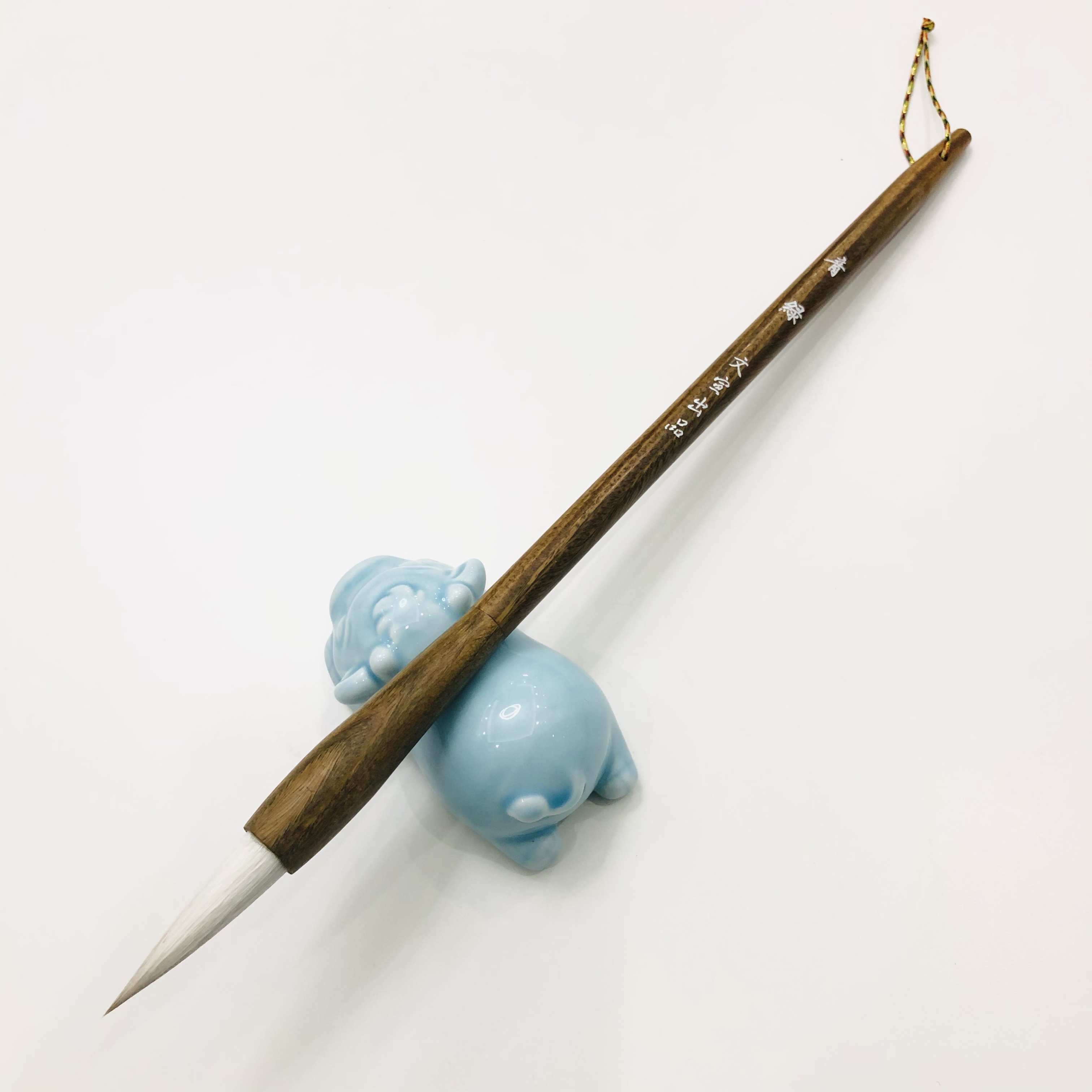 【青绿】出锋3.5cm兼毫中楷毛笔 楷书隶书行书篆书 大师级作品款