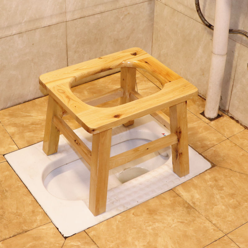 实木孕妇坐便椅坐便凳移动马桶老人座便器坐厕器加固座便椅子家用