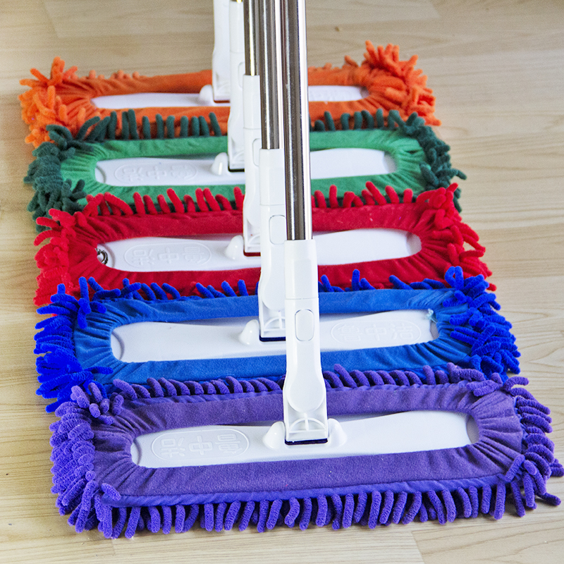 鲁中洁拖把家庭保洁免手洗懒人拖地神器平板家用干湿两用一拖净！