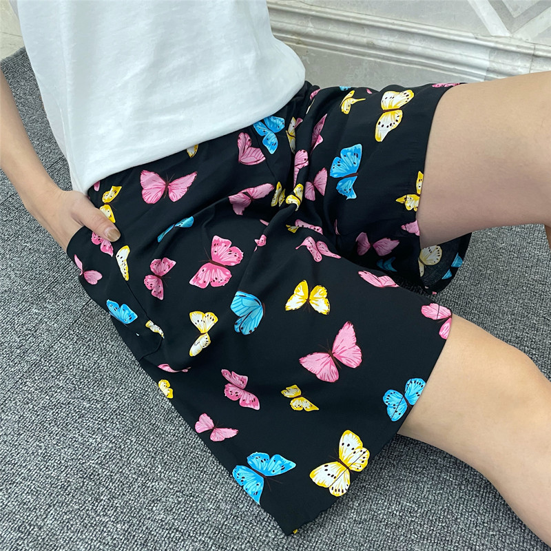 夏季女装睡裤绵绸短裤妈妈装中青年女士棉绸裤子宽松加大码裤衩薄
