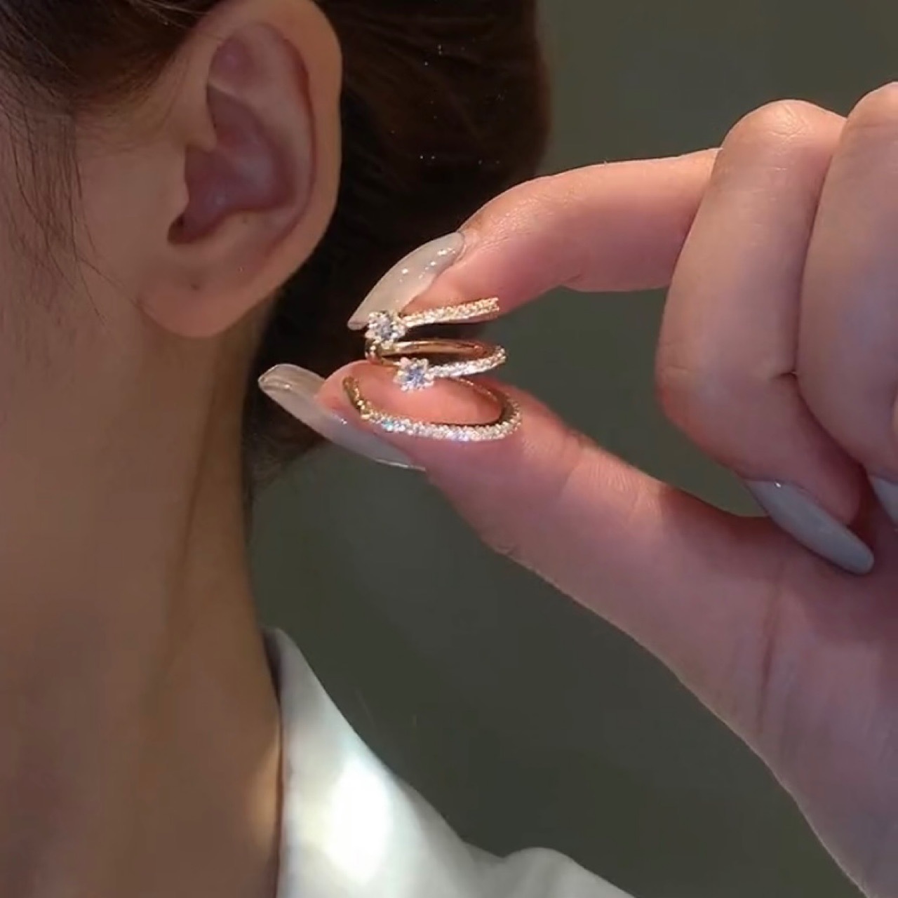 耳骨夹无耳洞耳环潮原创设计韩国气质耳饰网红耳夹高级轻奢小众