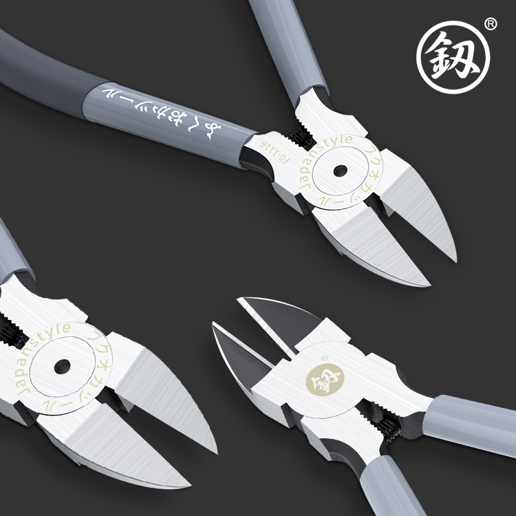 水口钳薄刃剪线钳斜嘴钳口水钳剪钳斜口钳工业级偏口钳子电工专用