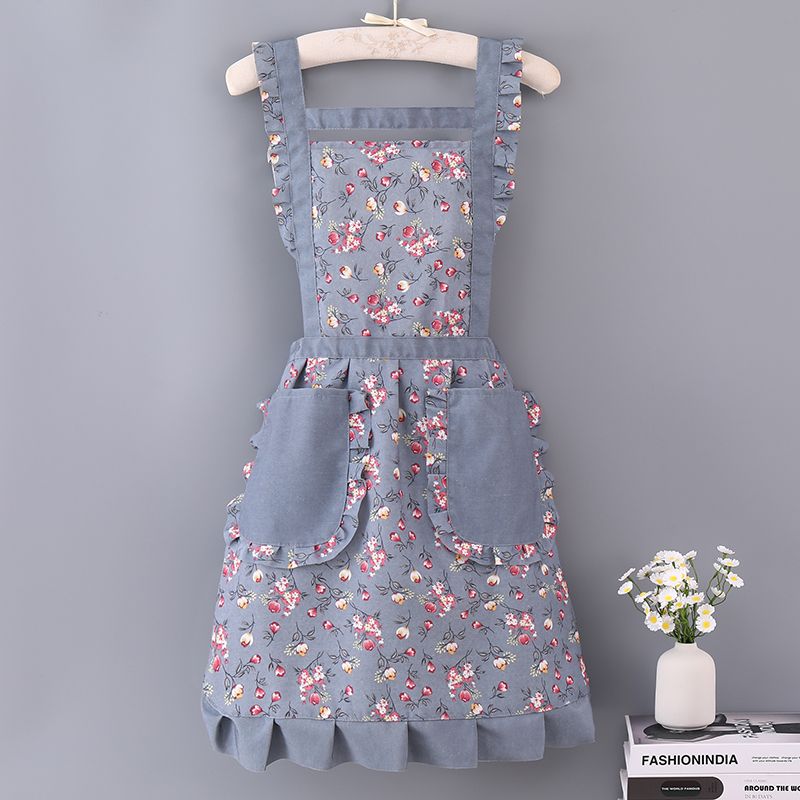 围裙厨房专用新款围裙帆布家用厨房做饭防油防污耐磨上班洋气工作