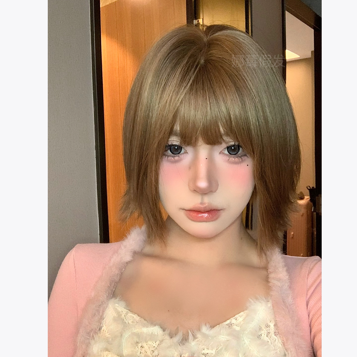 娜莓【橘猫】学生假发波波短发气质自然隐形减龄显瘦女生全头套假发