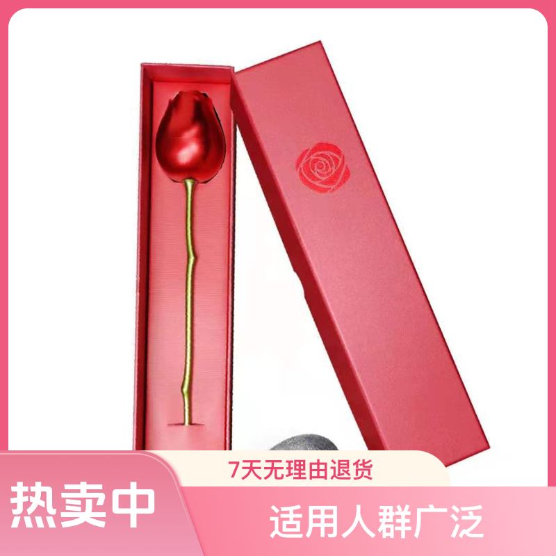 七夕送精致礼物金属玫瑰花首饰盒包装盒高级感玫瑰花家居摆件礼物