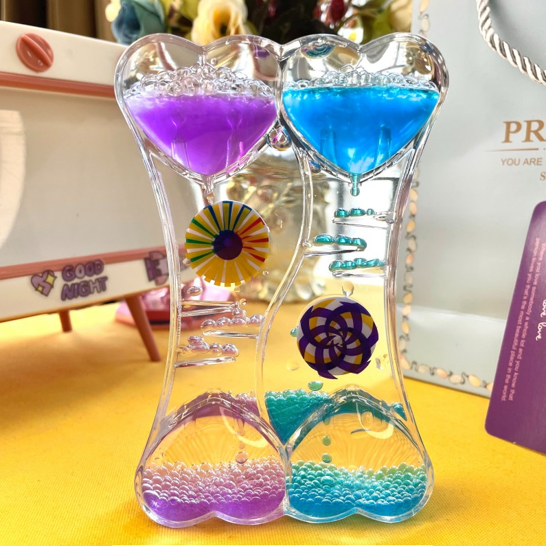 浪漫爱心摆件网红沙漏精美装饰品创意玩具送情侣送孩子心动礼物