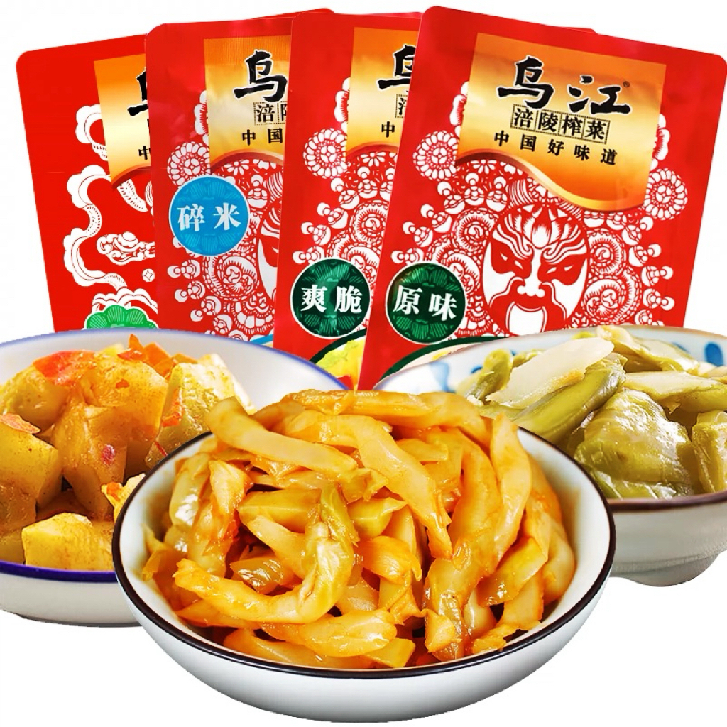 乌江榨菜丝60克重庆涪陵脆口菜芯鲜香爽脆批发早餐佐菜下饭菜咸菜