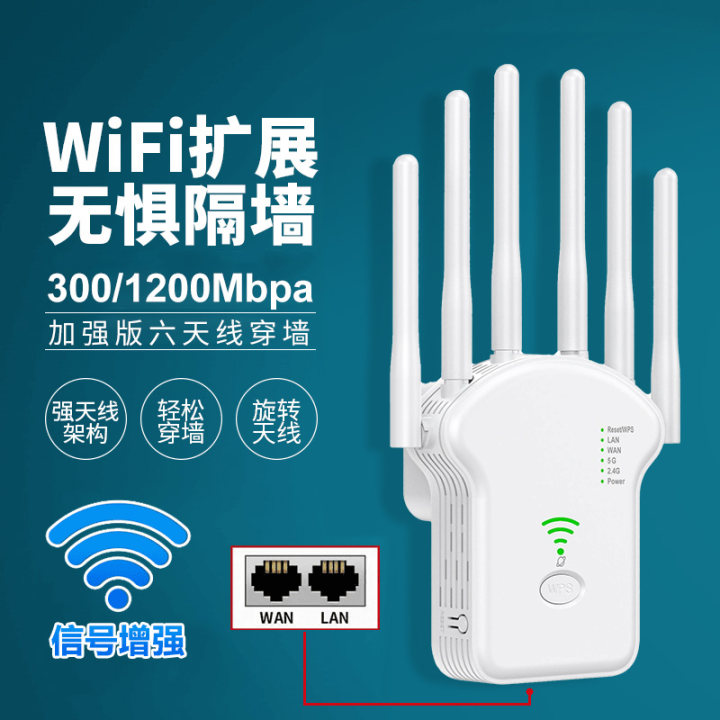 Ourlife新款wifi信号放大器网络手机信号增强器家用无线可穿墙U13
