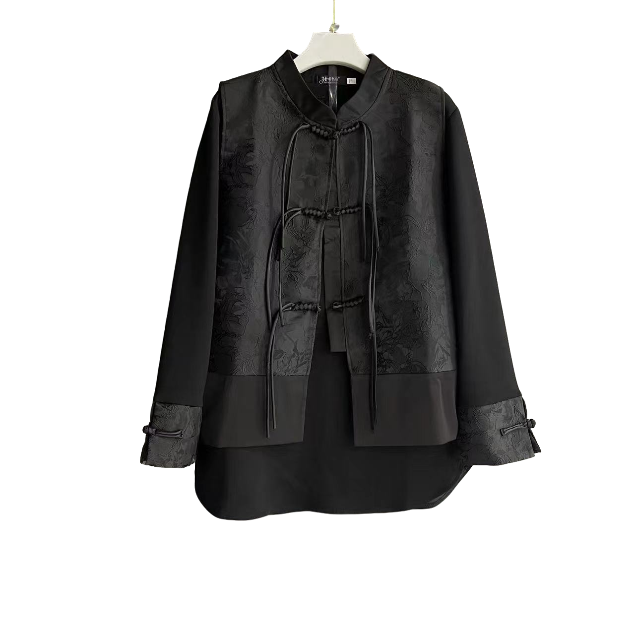 大码女装马甲上衣两件套