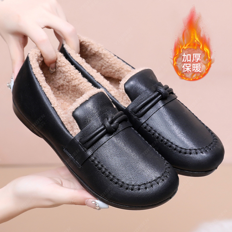 【反季清货】意迪森老北京布鞋冬季软底加绒保暖百搭舒适防水妈妈鞋