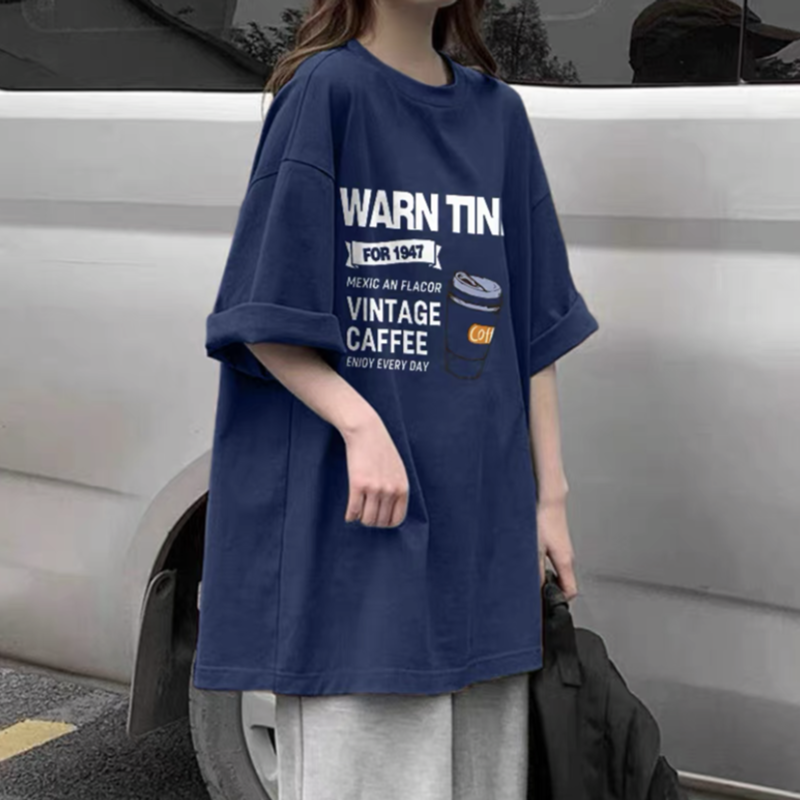 夏季新款纯棉短袖t恤女韩版百搭200斤胖mm半袖上衣宽松显瘦打底衫