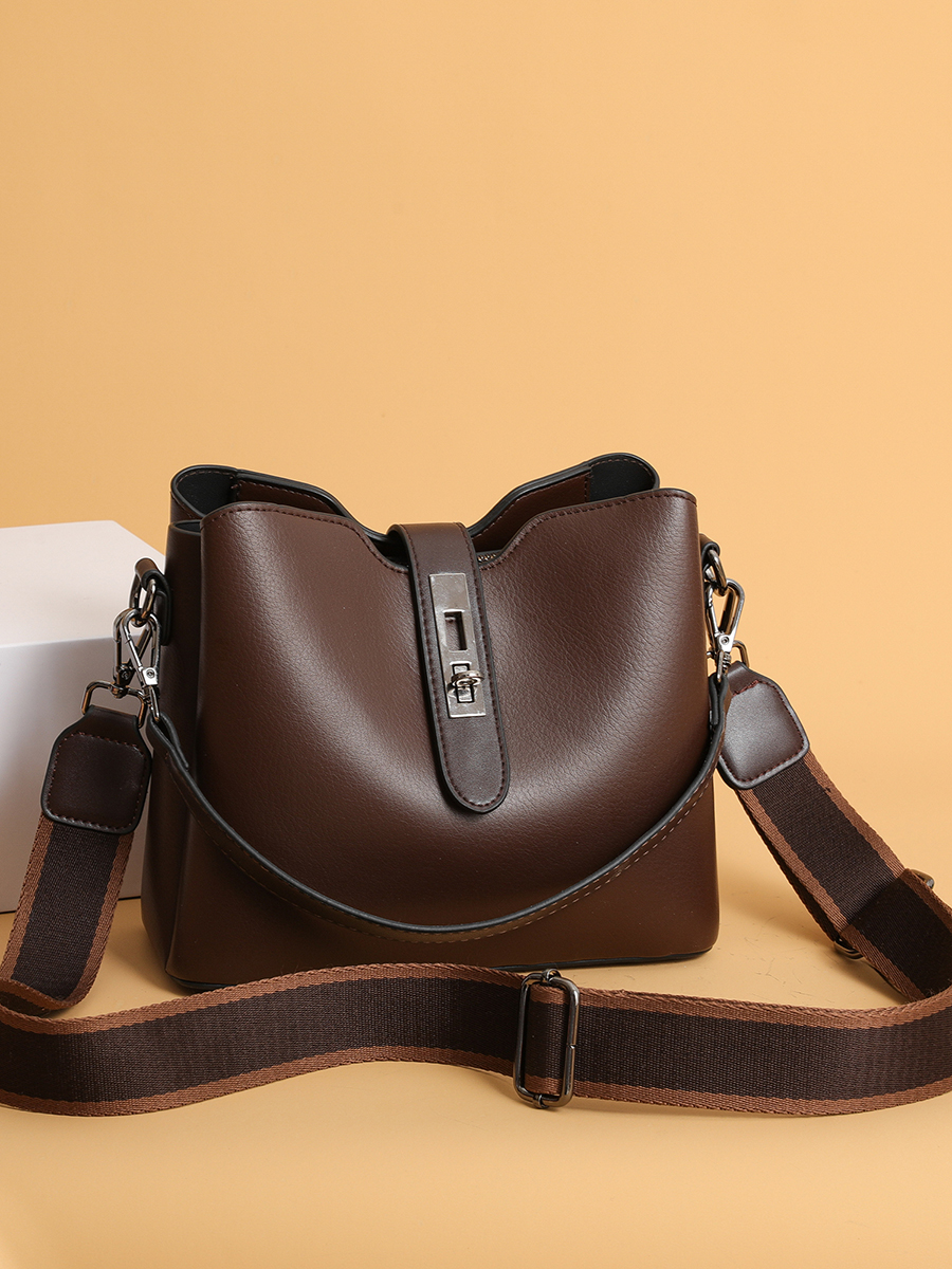 新款时尚多层大容量复古休闲百搭手提简约韩版大容量单肩斜挎女包