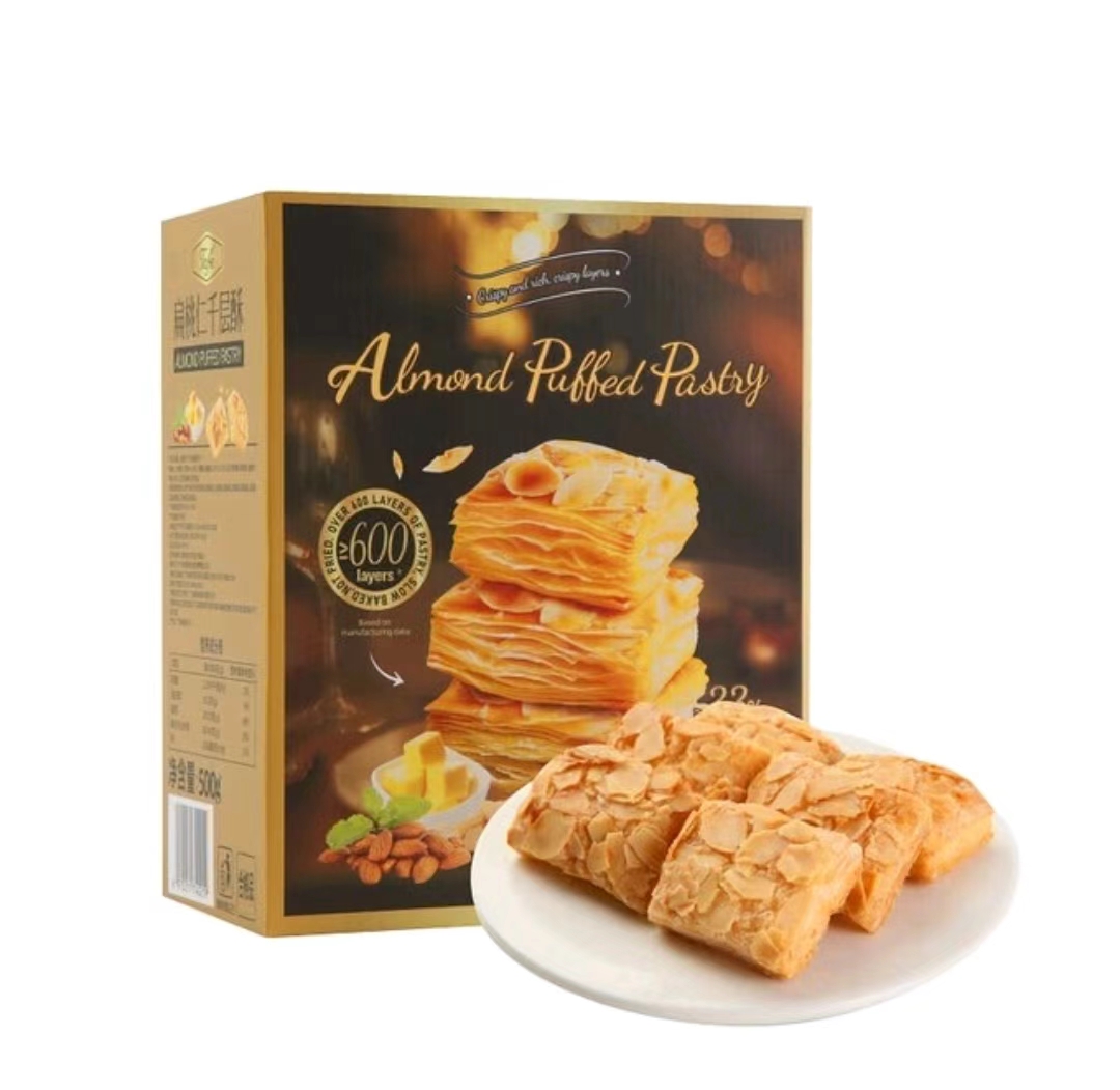 【会员商店】新品 扁桃仁千层酥 非油炸500g