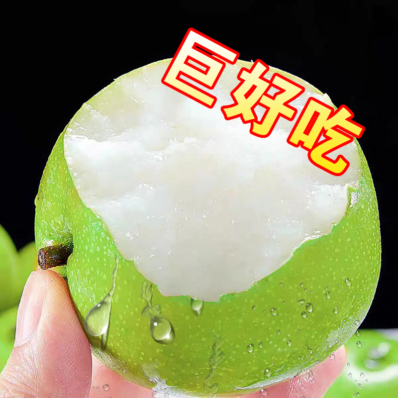砀山青皮蜜梨脆甜无渣汁水新鲜水果梨砀山梨又脆又甜清甜爽口梨