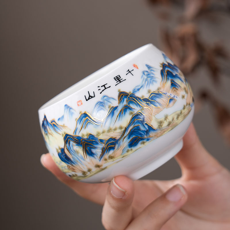 【宠粉福利】千里江山大好河山主人茶杯大号主人杯