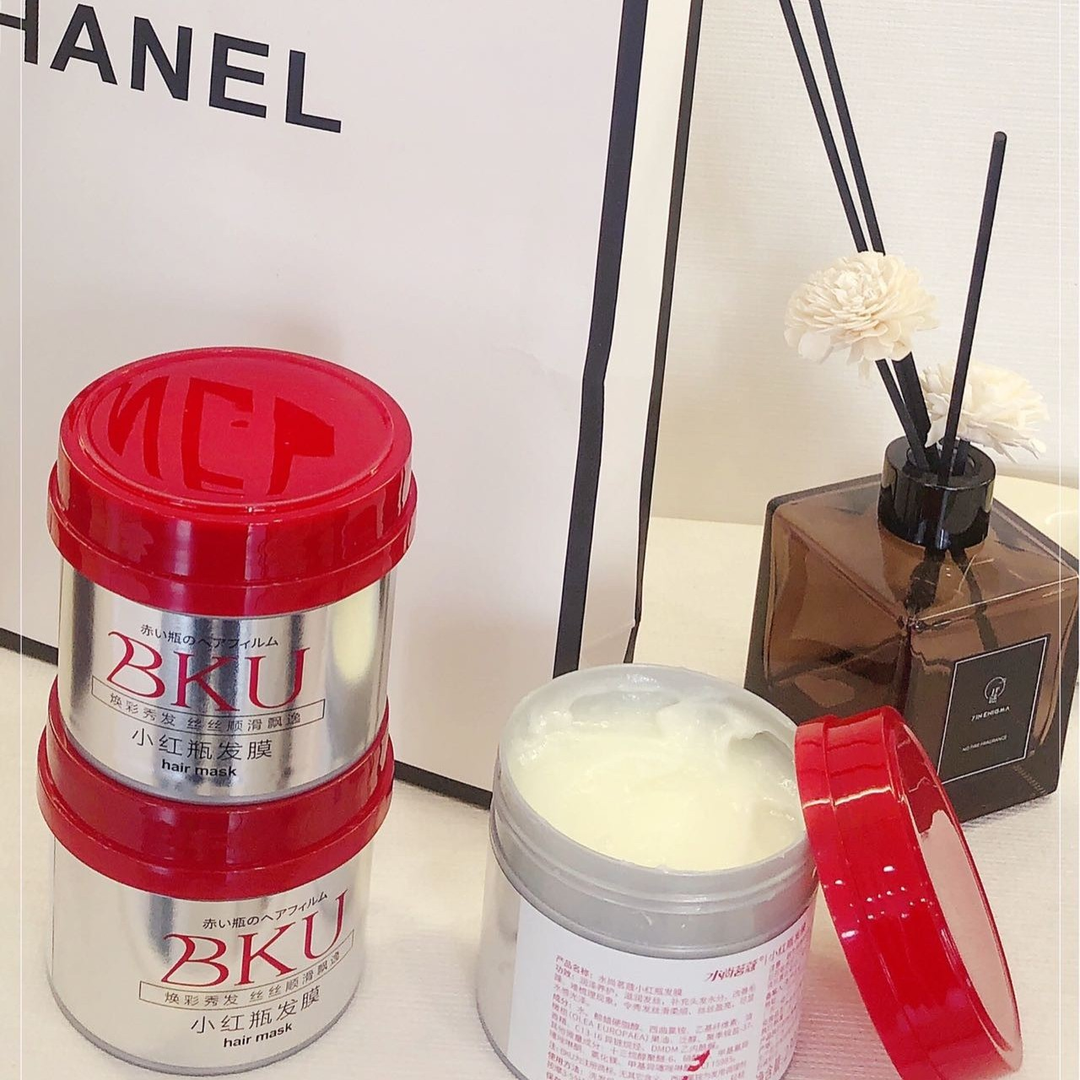 水尚茗蔻小红瓶发膜免蒸修复焗油改善头发护理顺滑滋润修护飘逸