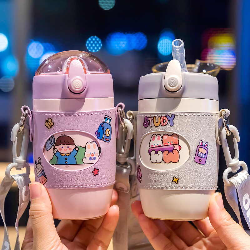 保温杯迷便携小巧儿童女生316食品级正品迷你300ml大肚吸管水杯子