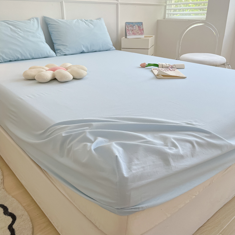 家用床笠单件纯色全包磨毛加厚床罩床垫保护套防滑床单非全棉纯棉