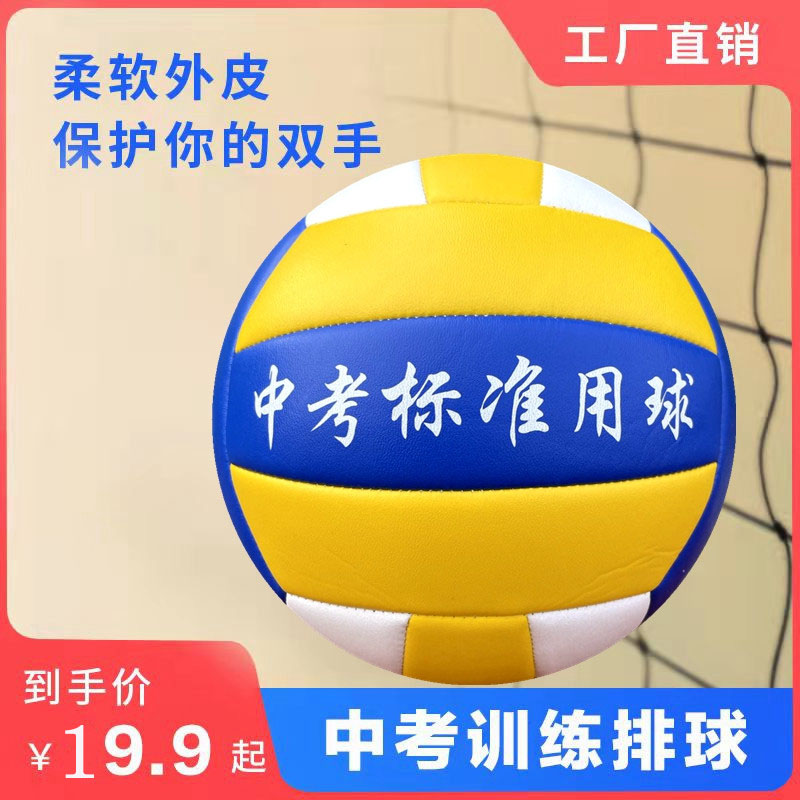 学生中考标准排球5号初中大学青少年成人运动比赛训练柔软手感pq