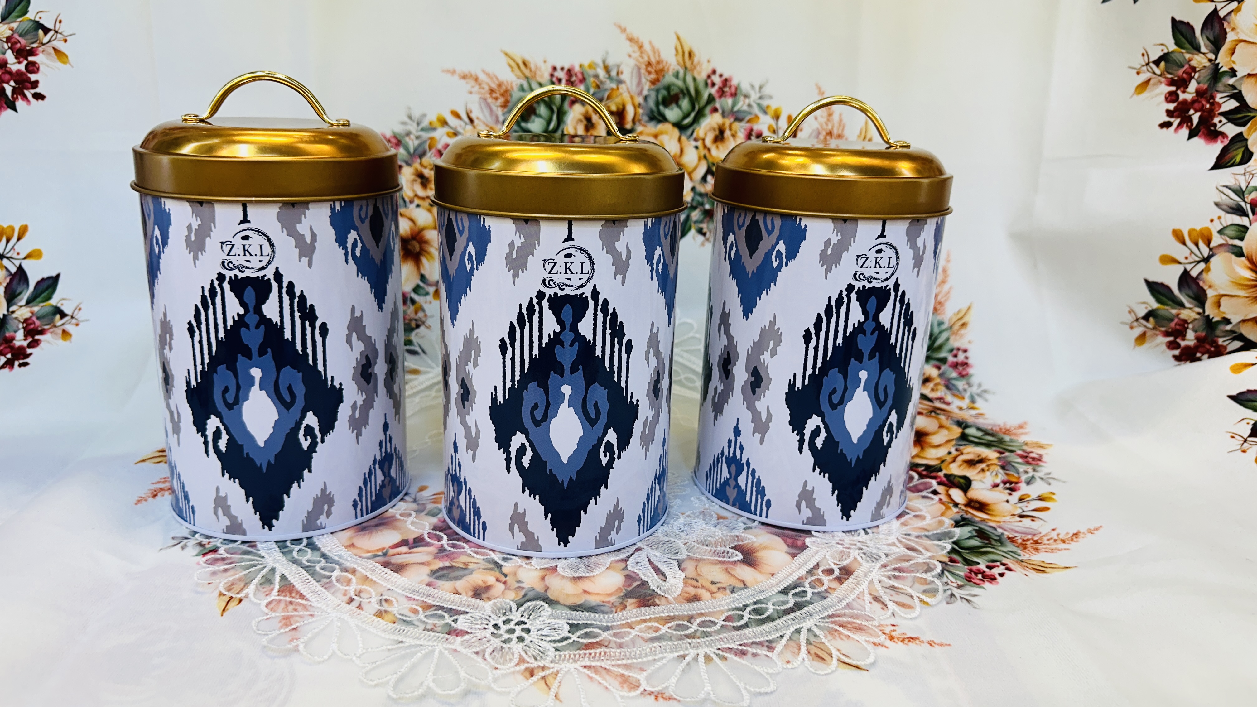 多功能民族风格设计让你的厨房更美调料罐采用放盐茶糖kalay材质