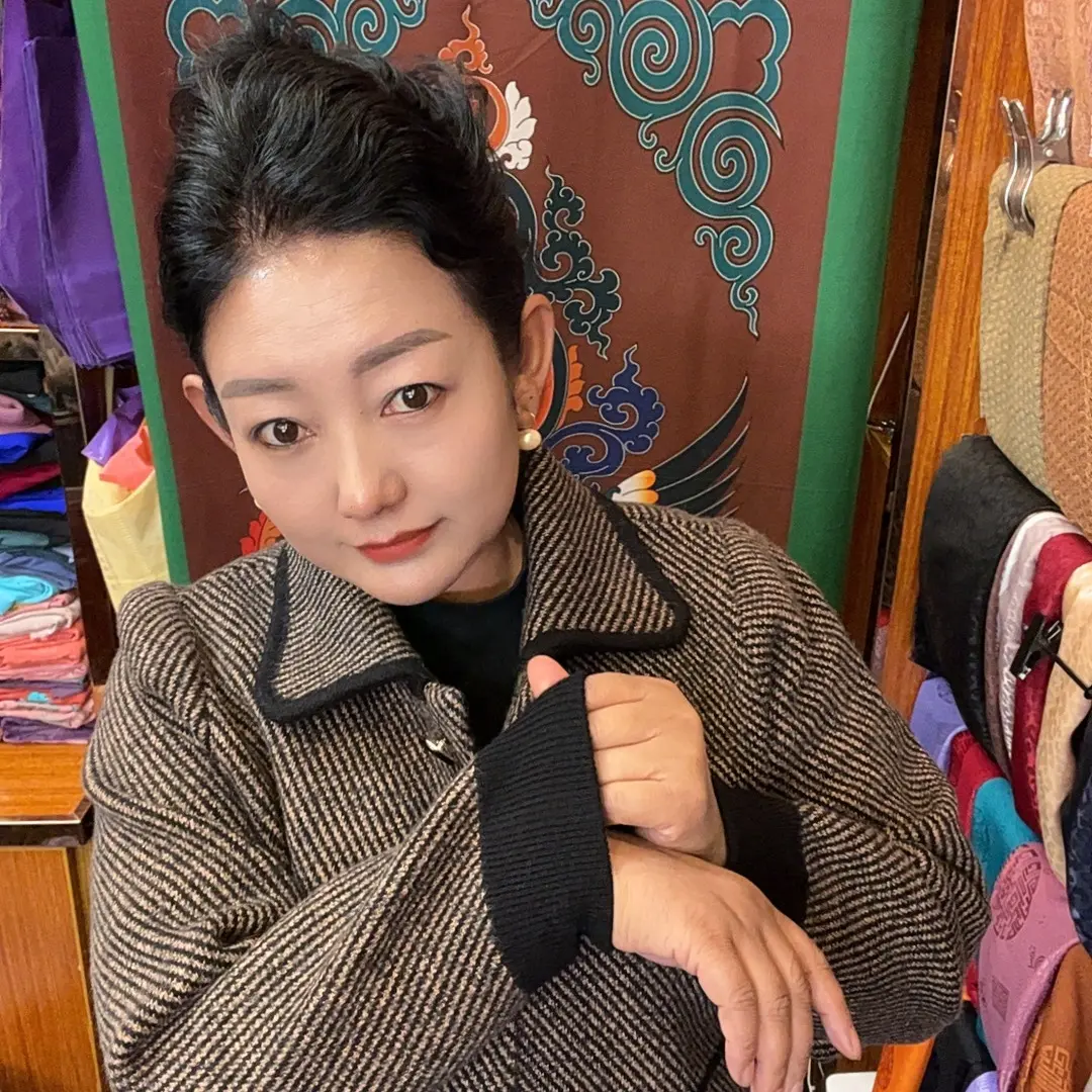 中老年妈妈秋季时尚双面绒加厚保暖休闲开衫外套