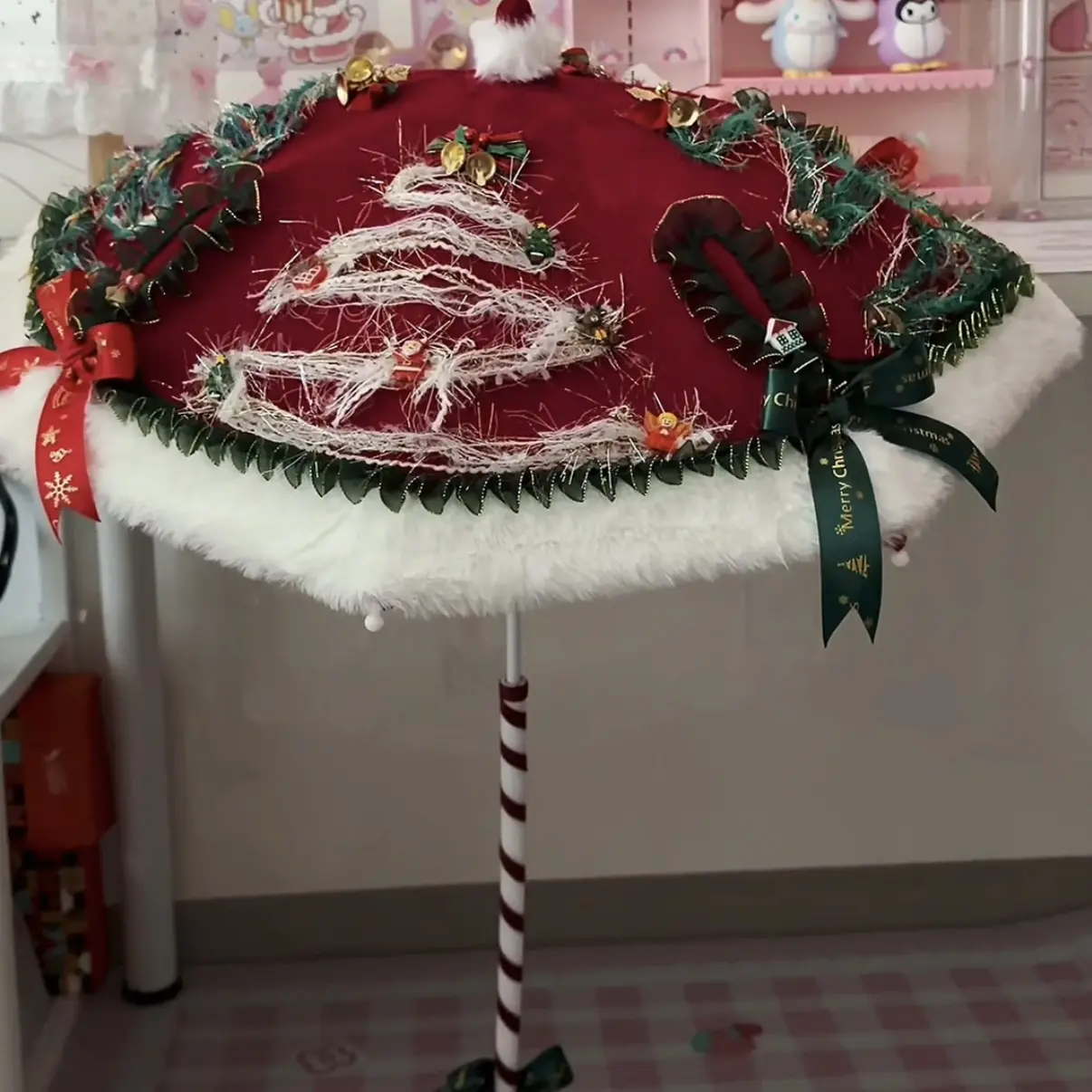 桃桃荔枝原创Lo伞，成品和Lo 伞材料包，圣诞款