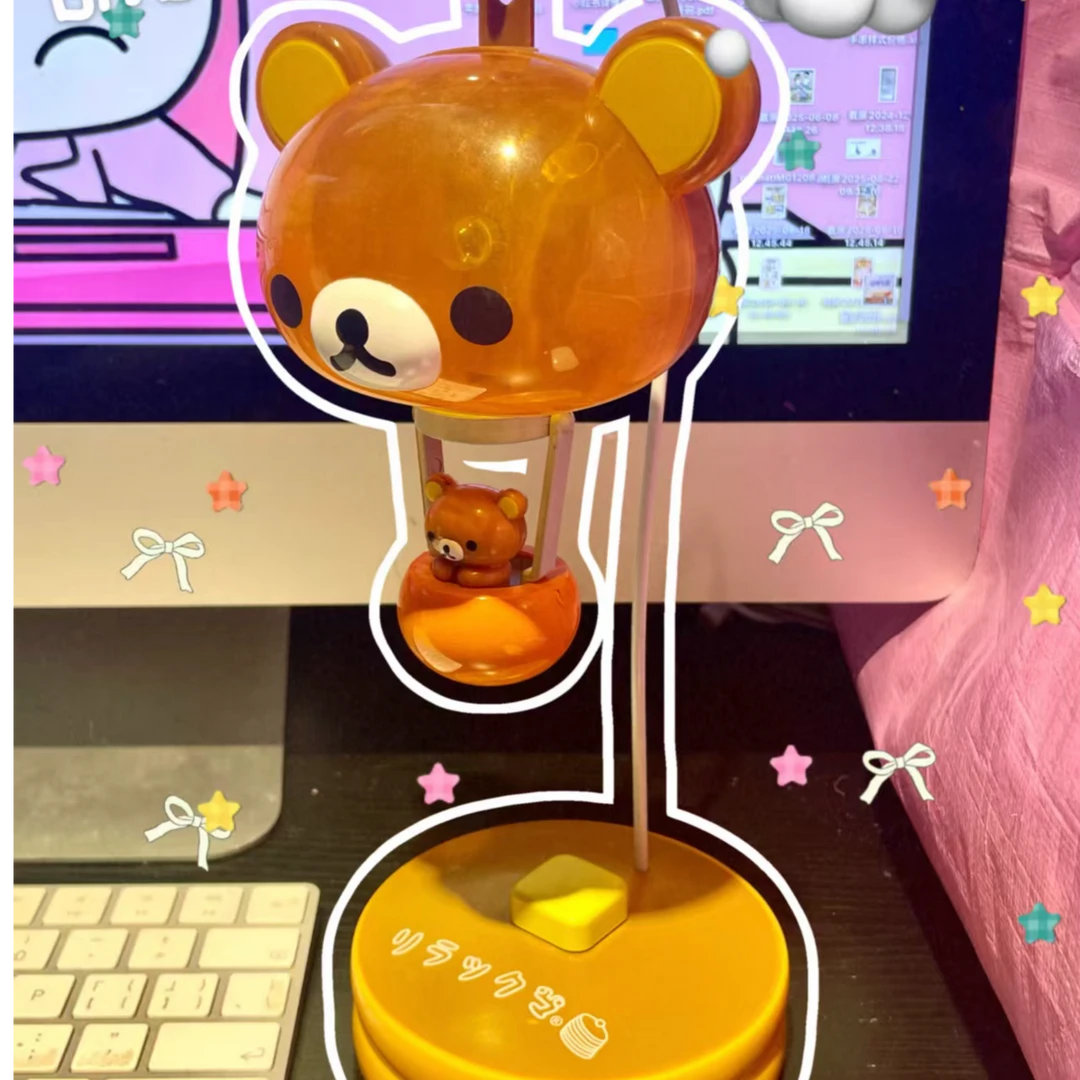 【正品现货】本中古可爱熊森林轻松熊气球灯夜灯台灯摆件创意卡通