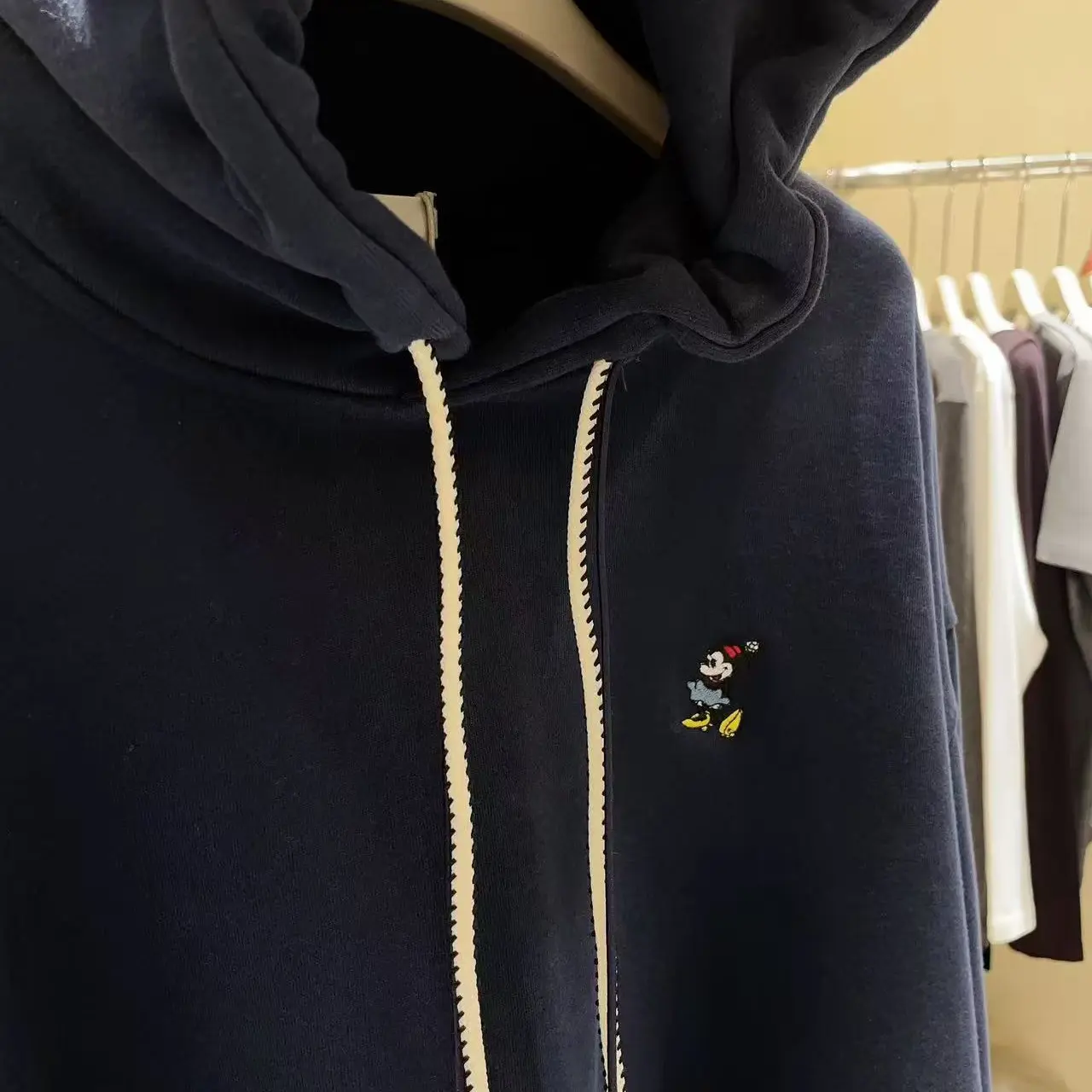 秋冬常规型保暖水洗连帽抽绳卫衣带帽套装时尚百搭