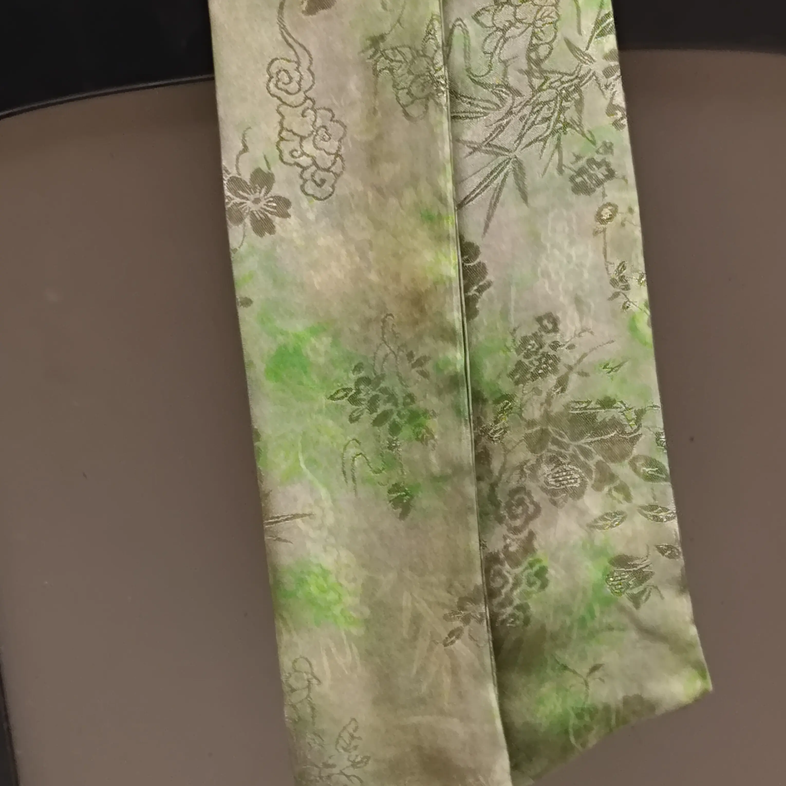 香云纱真丝 飘带头饰发饰皮筋百搭手工女复古发圈民族风弹簧夹