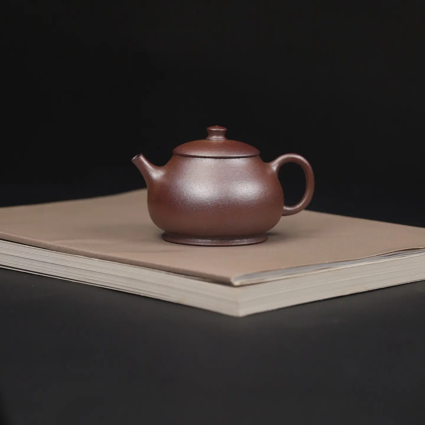 潘壶｜柴烧款紫砂壶原矿天青泥柴烧   容量190cc